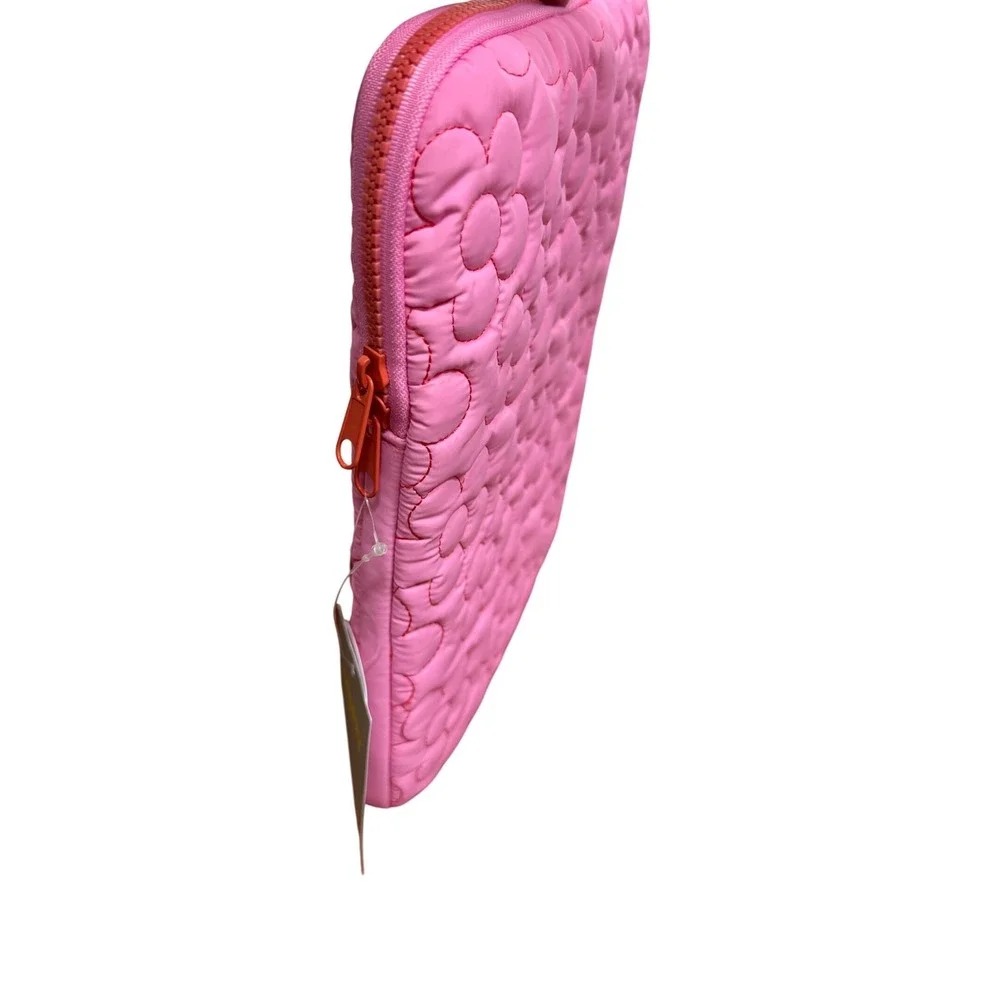 Heyday Pink Quilted Daisy Tablet Sleeve Case for 12.9 inch iPad Pro Pink Floral